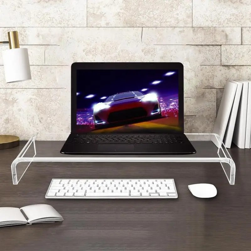 Rehausseur Écran en Acrylique Transparent pour Bureau