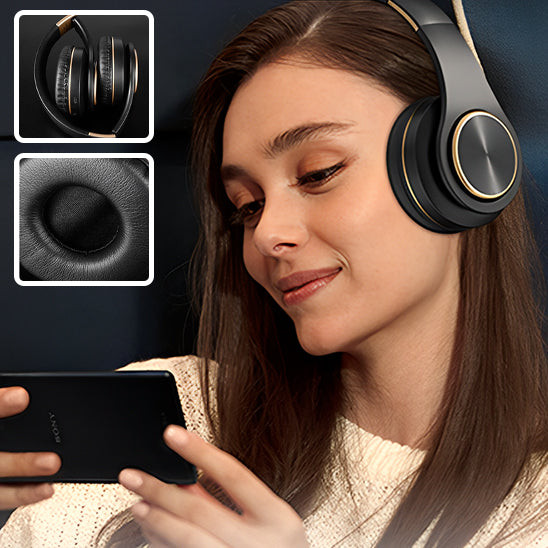 Casque Audio Doré