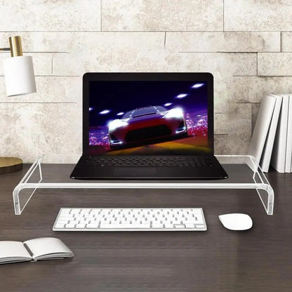 Rehausseur Écran en Acrylique Transparent pour Bureau