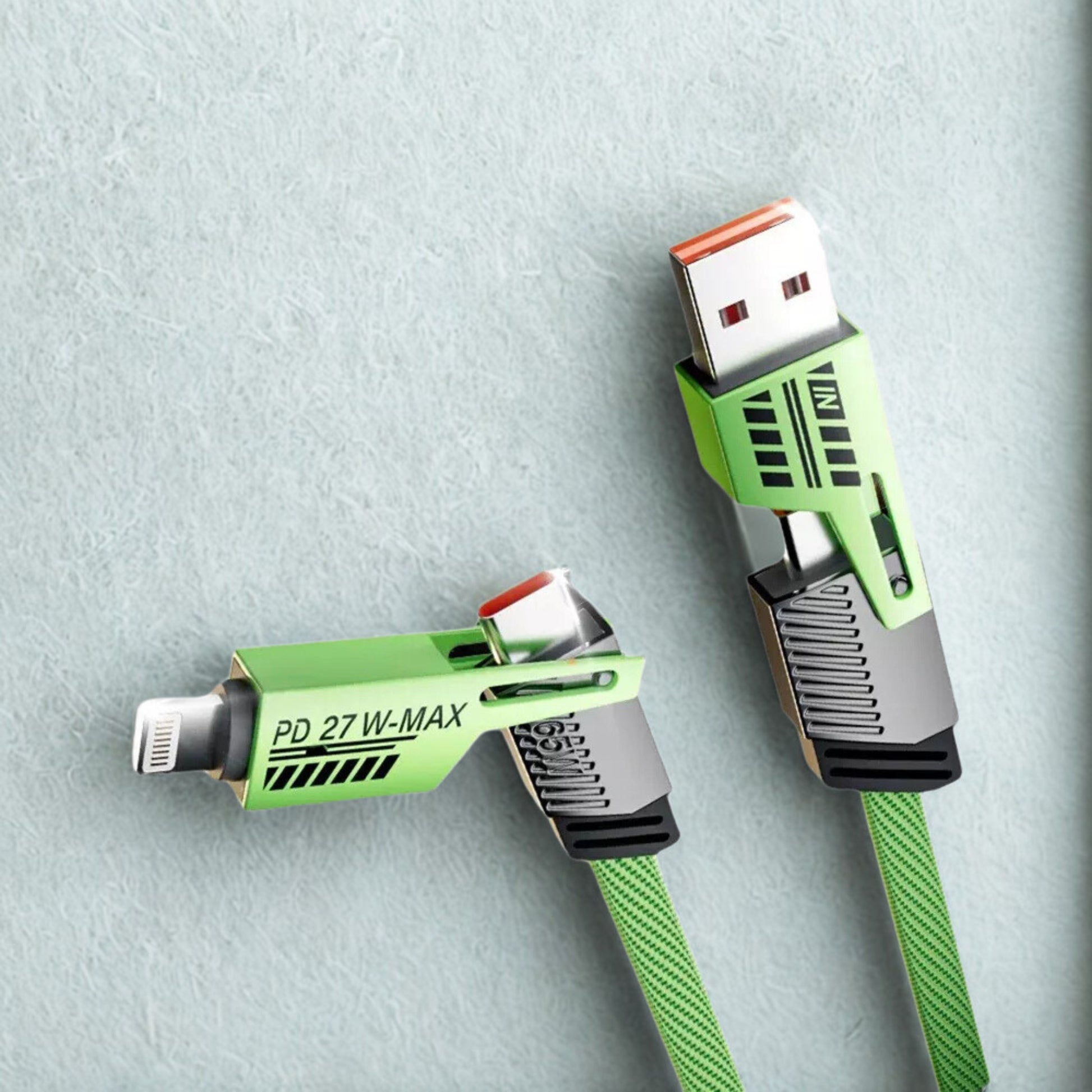 PD 65W/27W 4-in-1 Mecha Fast Charging Cable