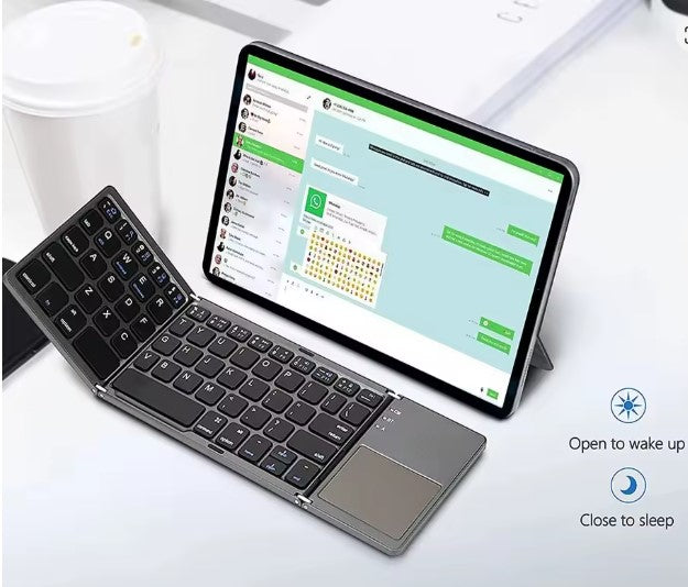 Clavier Sans Fil Pliable avec Pavé Tactile