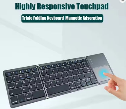 Clavier Sans Fil Pliable avec Pavé Tactile