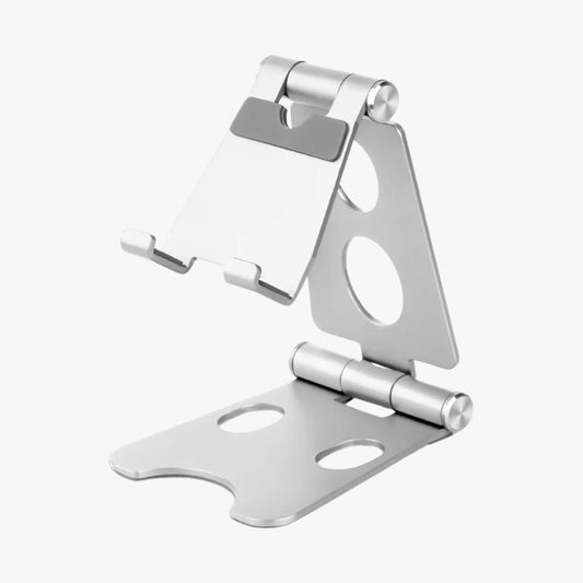 Support de Téléphone Pivotant et Pliable en Aluminium - Ajustable pour Tablettes et Smartphones