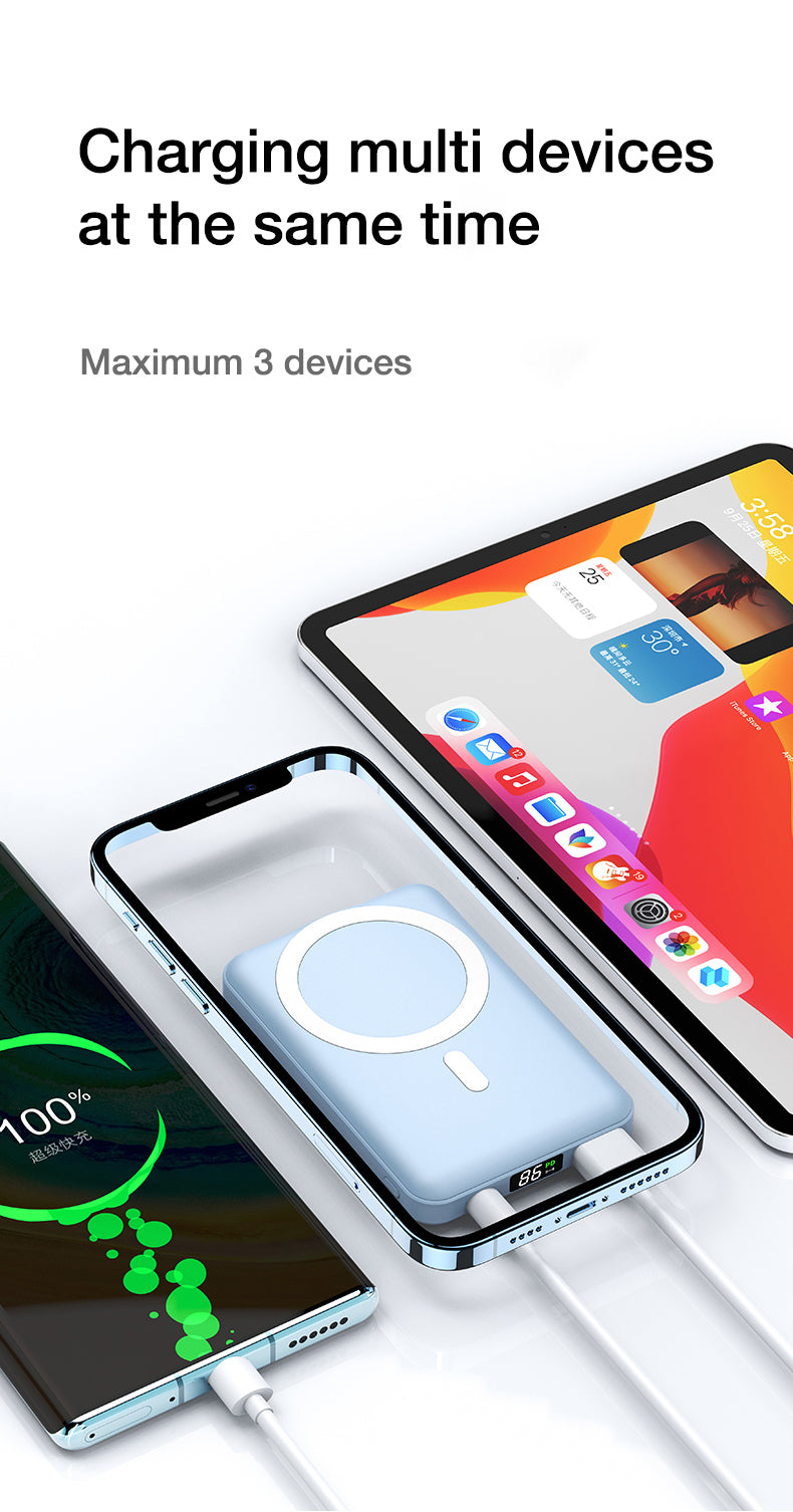 Chargeur portable magnétique pratique et léger