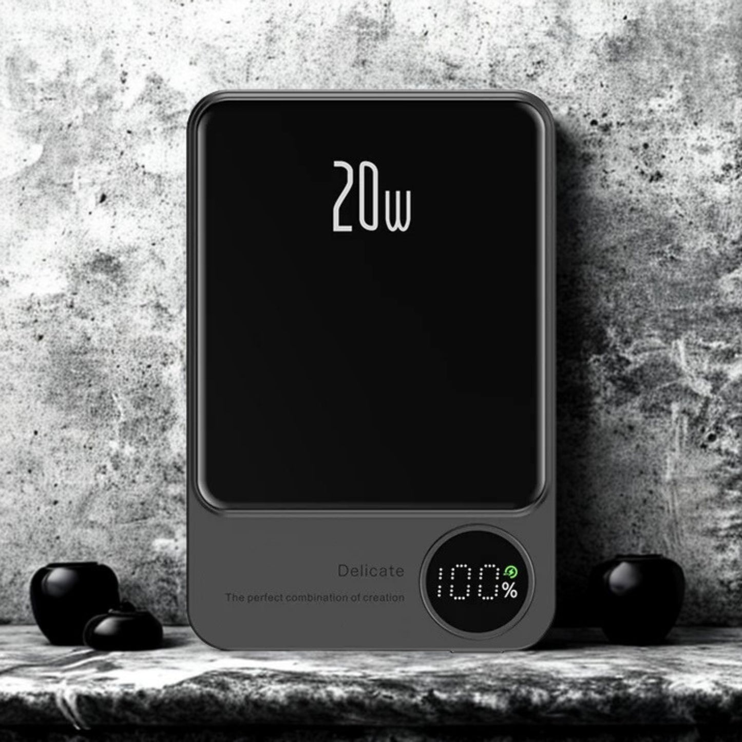 batterie externe  charge sans fil 20 W avec écran LED 