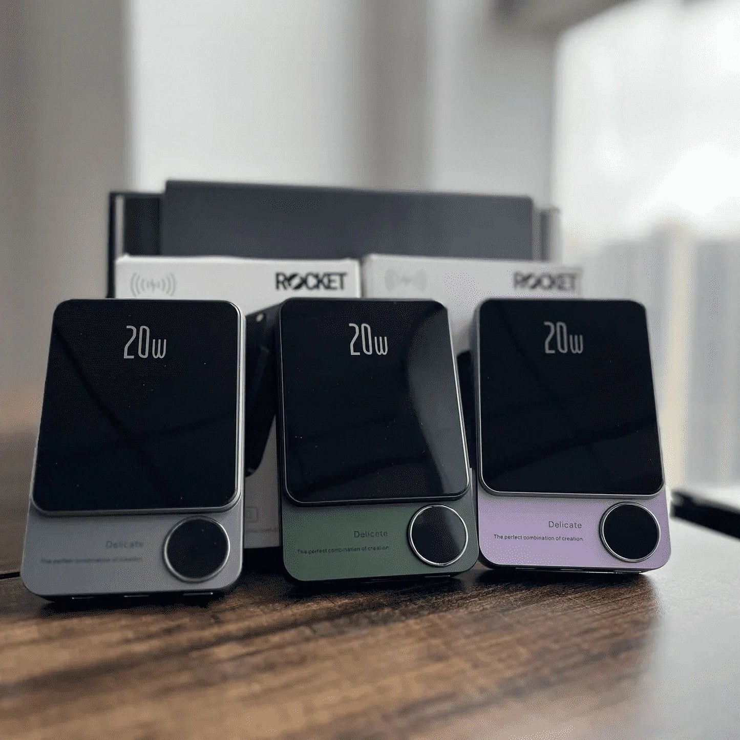 Chargeur portable sans fil magnétique haute capacité