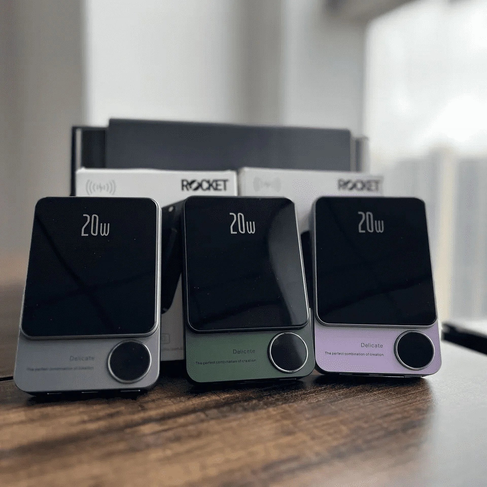 Chargeur portable sans fil magnétique haute capacité