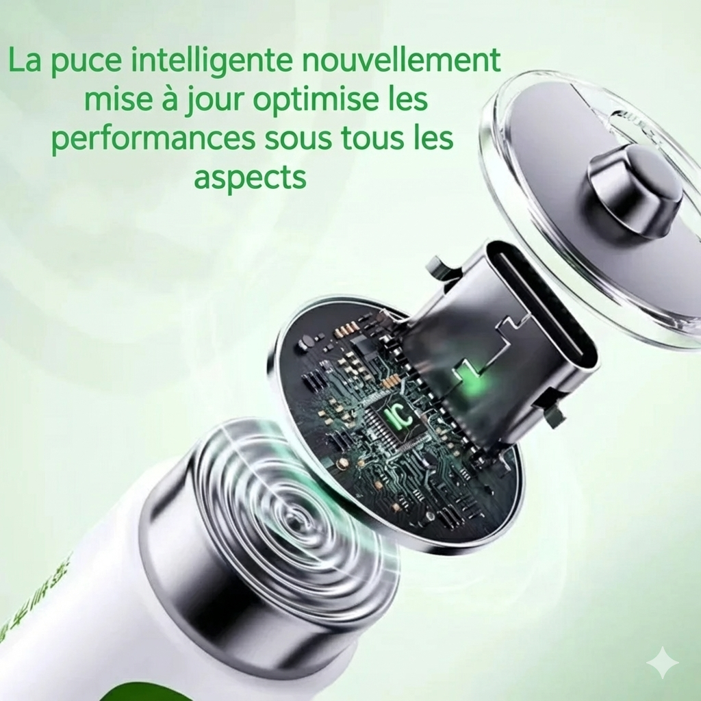 batteries aa rechargeables 12800mwh haute capacite