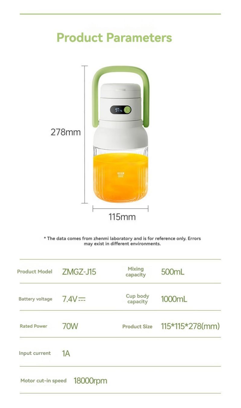 Blender portable en acier inoxydable pour cuisine