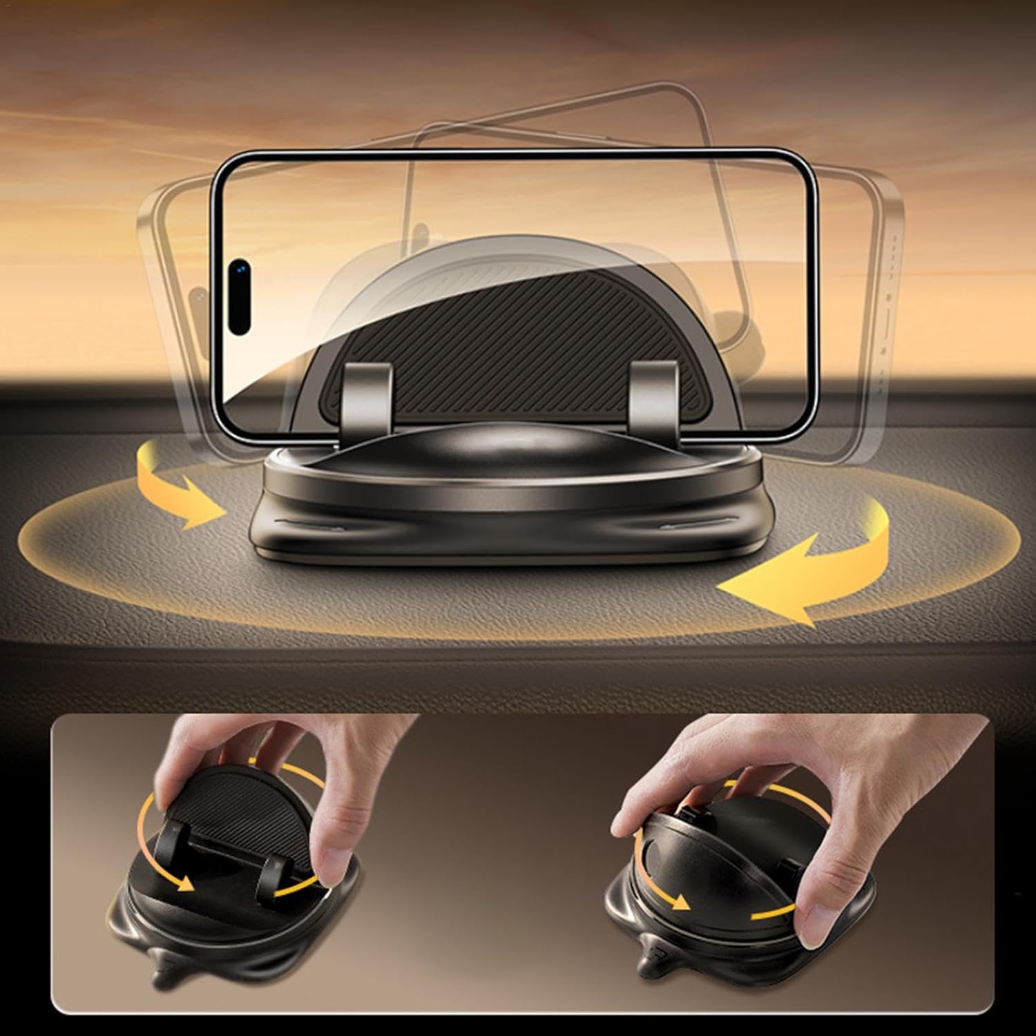 Support téléphone réglable pour bureau et voiture