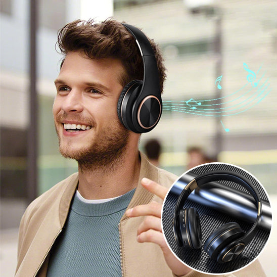 Casque sans fil ergonomique avec coussinets doux