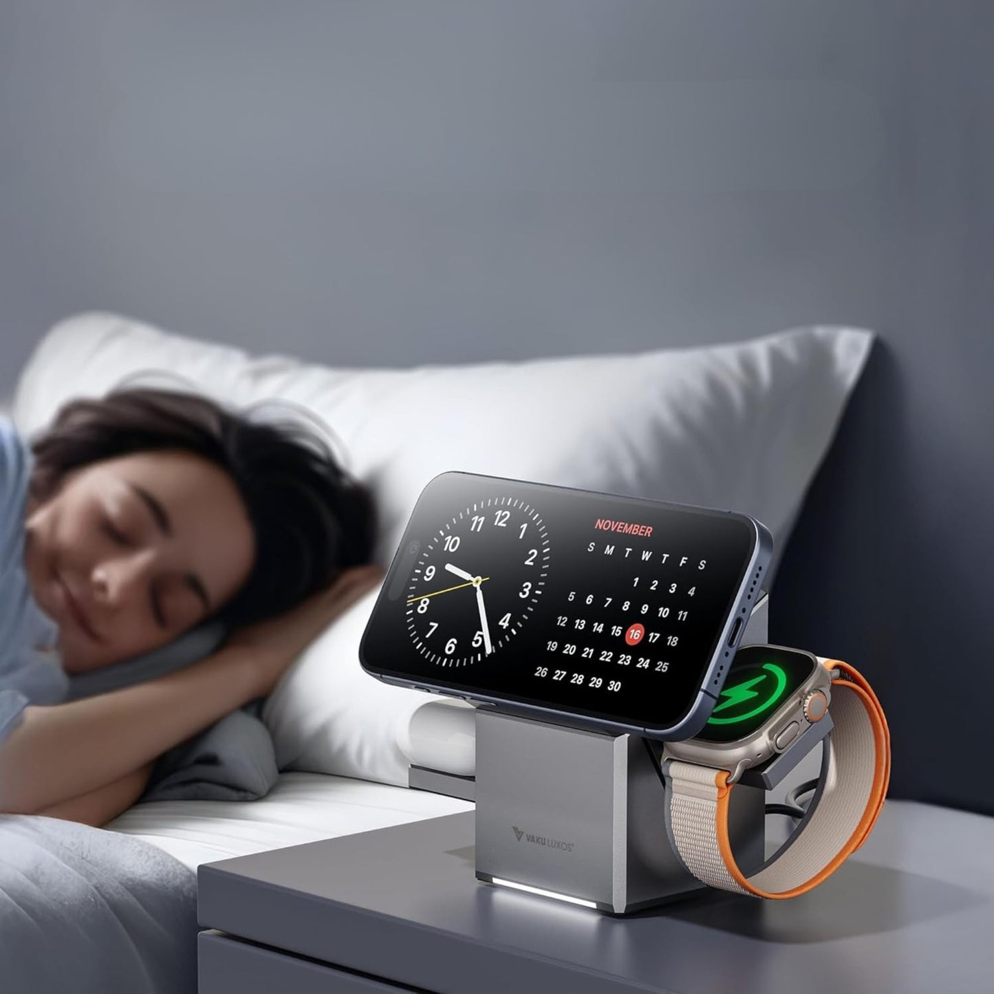 Station de charge MagSafe rotative pour appareils Apple