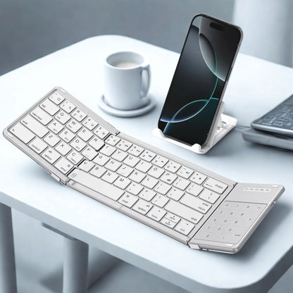clavier sans fil pliable avec pavé tactile Bluetooth portable