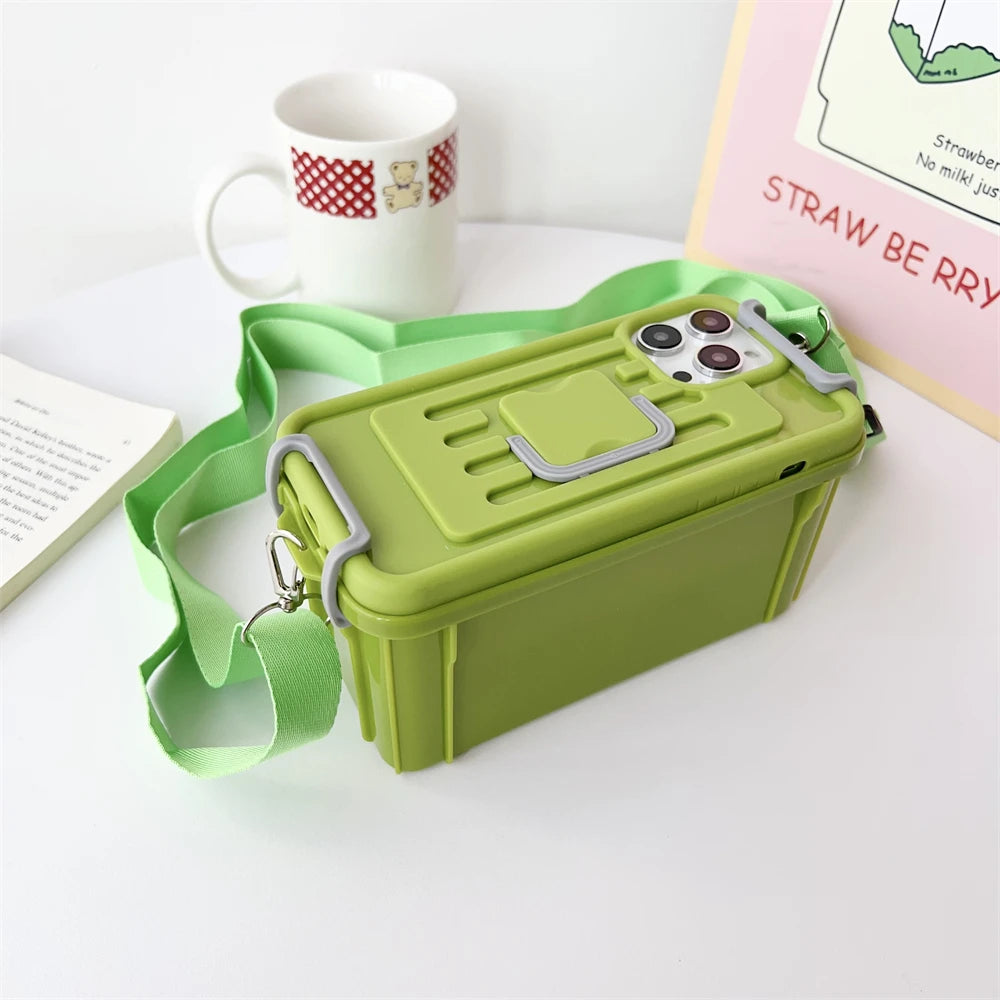 Étui iPhone 2 en 1 avec rangement 3D universel