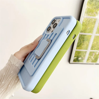 Étui iPhone portable avec lanière et rangement compact