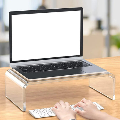Rehausseur Écran en Acrylique Transparent pour Bureau