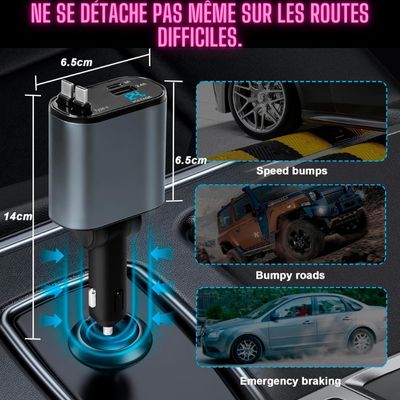 EasyCharger rétractable universel haute puissance