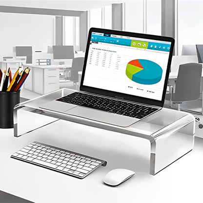 Rehausseur Écran en Acrylique Transparent pour Bureau