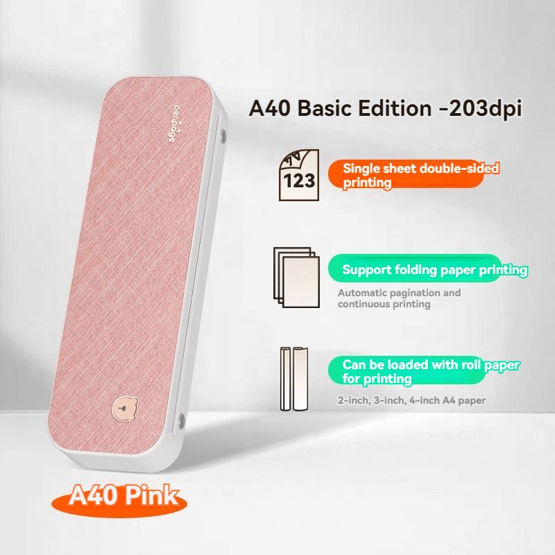 PeriPage A40 imprimante thermique sans encre multifonction