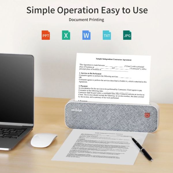 PeriPage A40 imprimante thermique légère et pratique