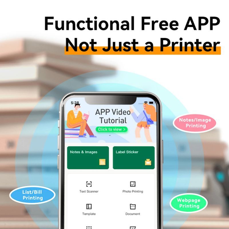 Imprimante thermique portative pour étudiants
