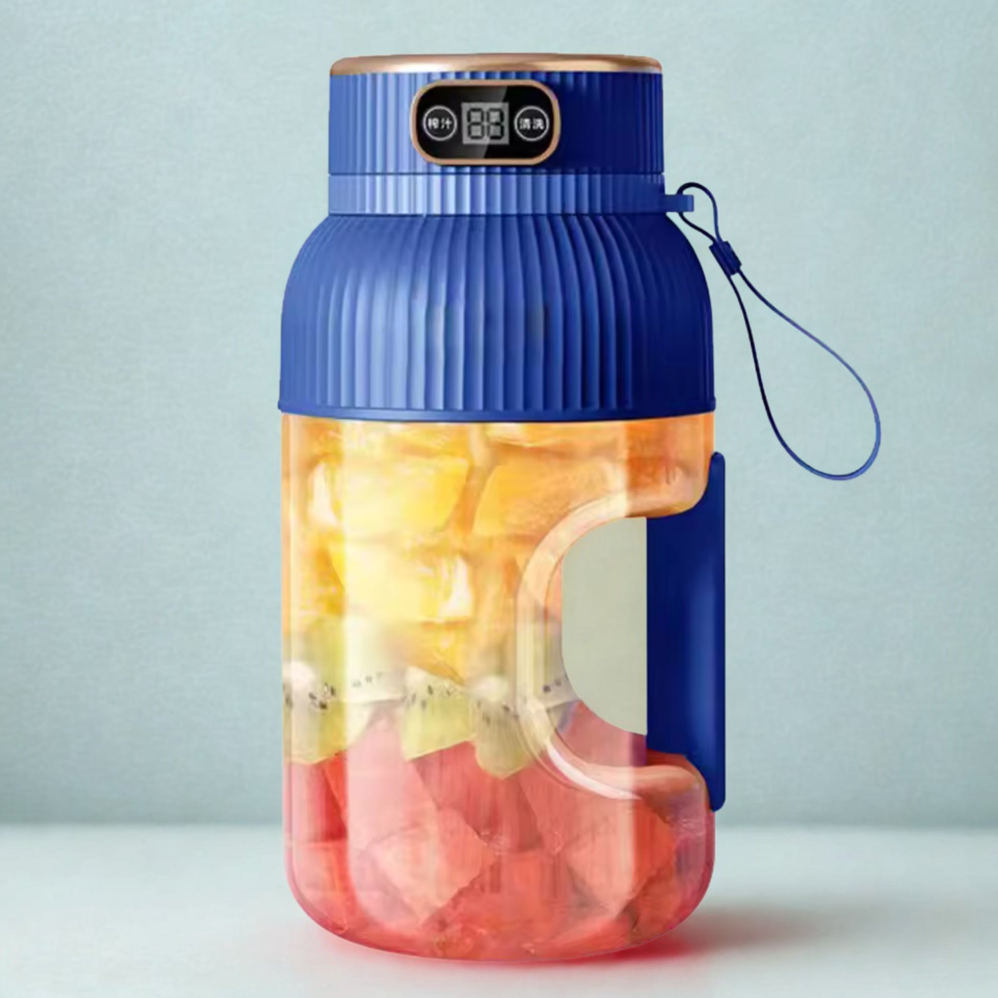 mixeur à jus de fruits portable rechargeable 1,2 L turquoise 