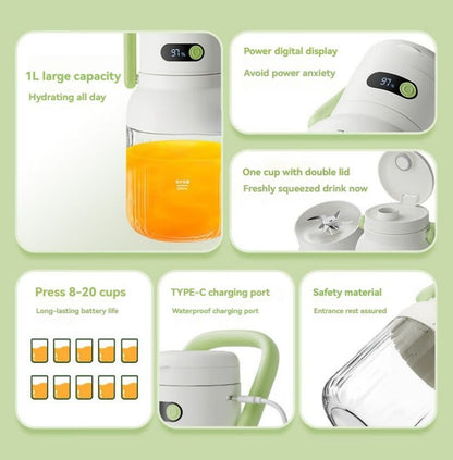 Mixeur portable inox grande capacité pour jus frais