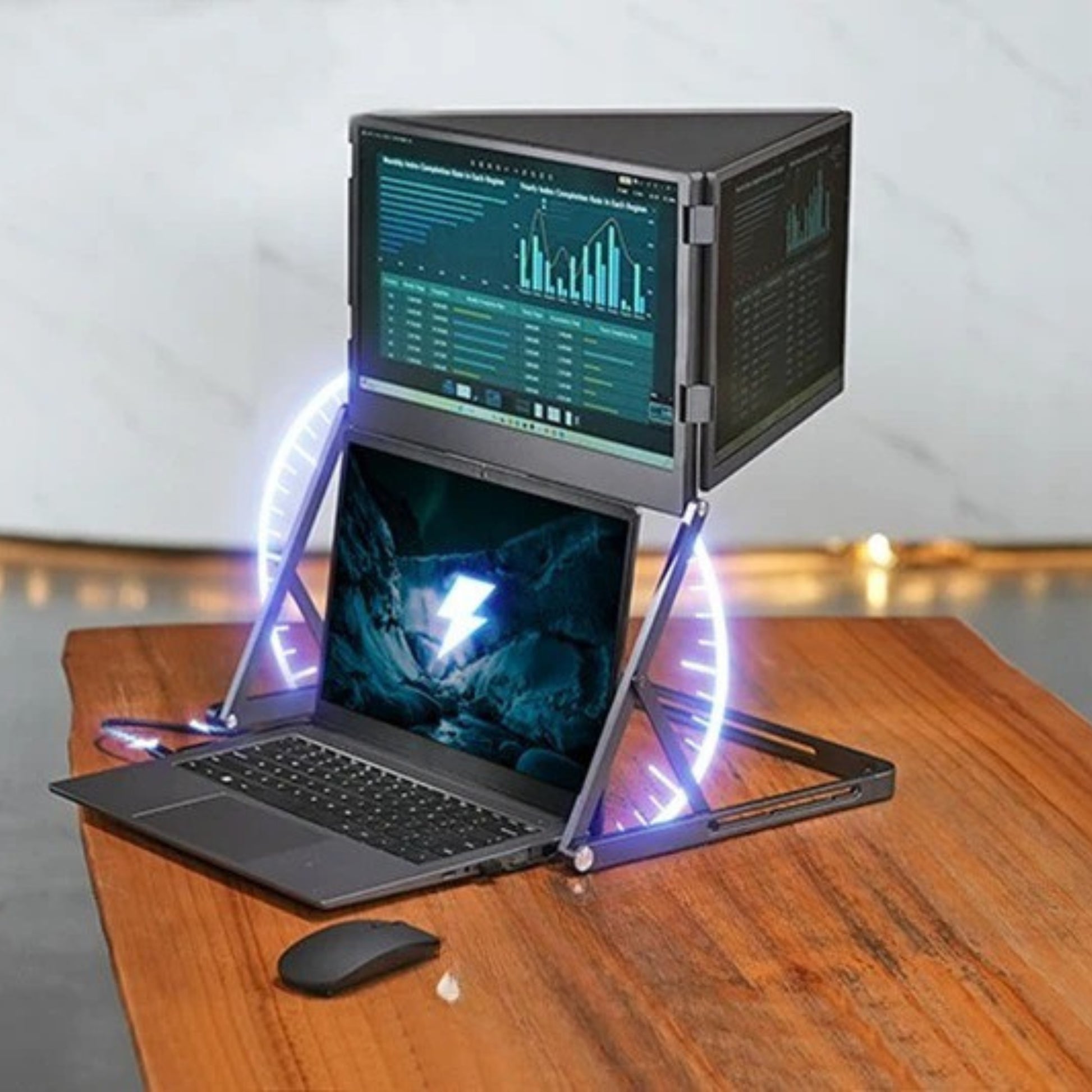 moniteur professionnel pliable avec rotation 360 degrés 