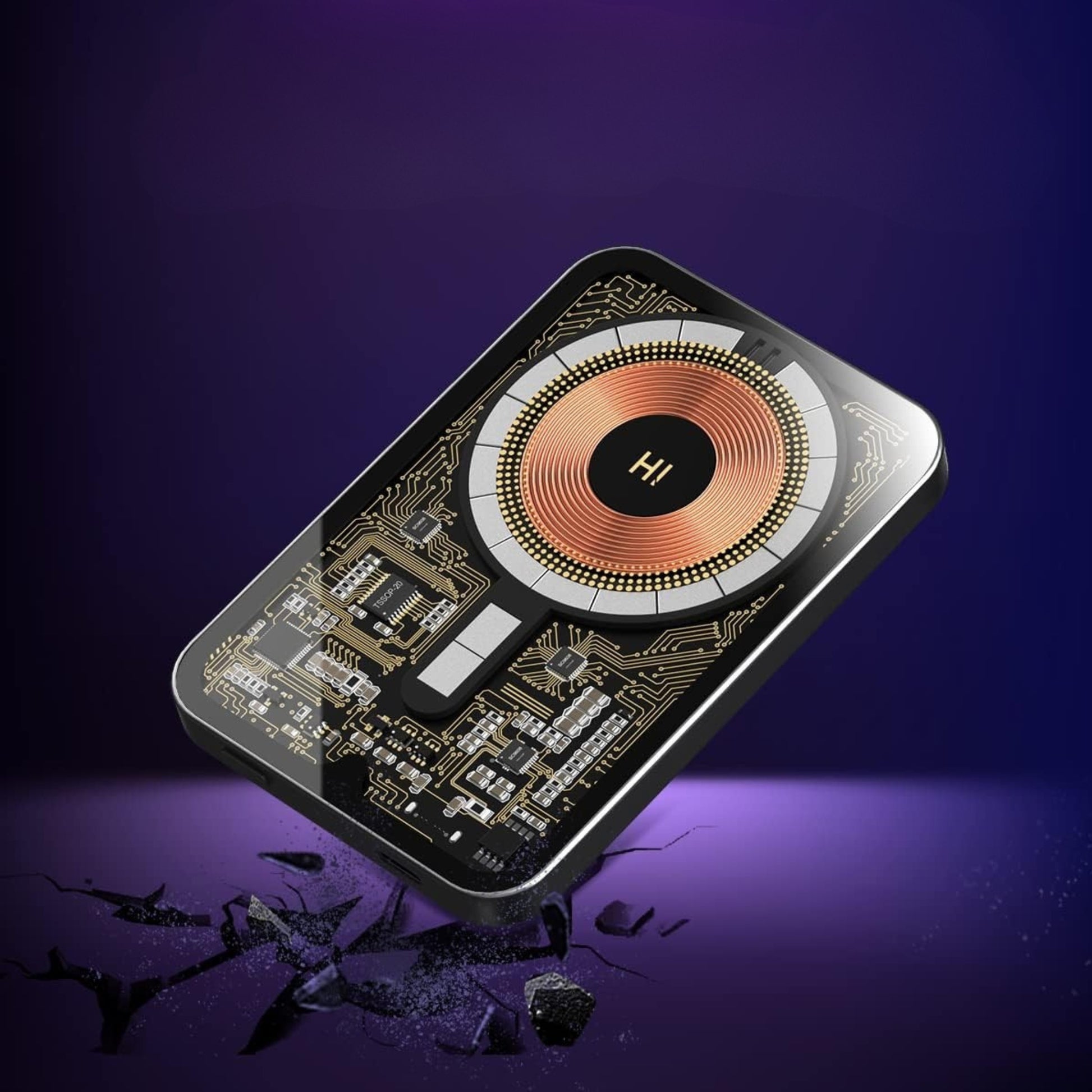 batterie externe sans fil MagSafe compatible iPhone et Android