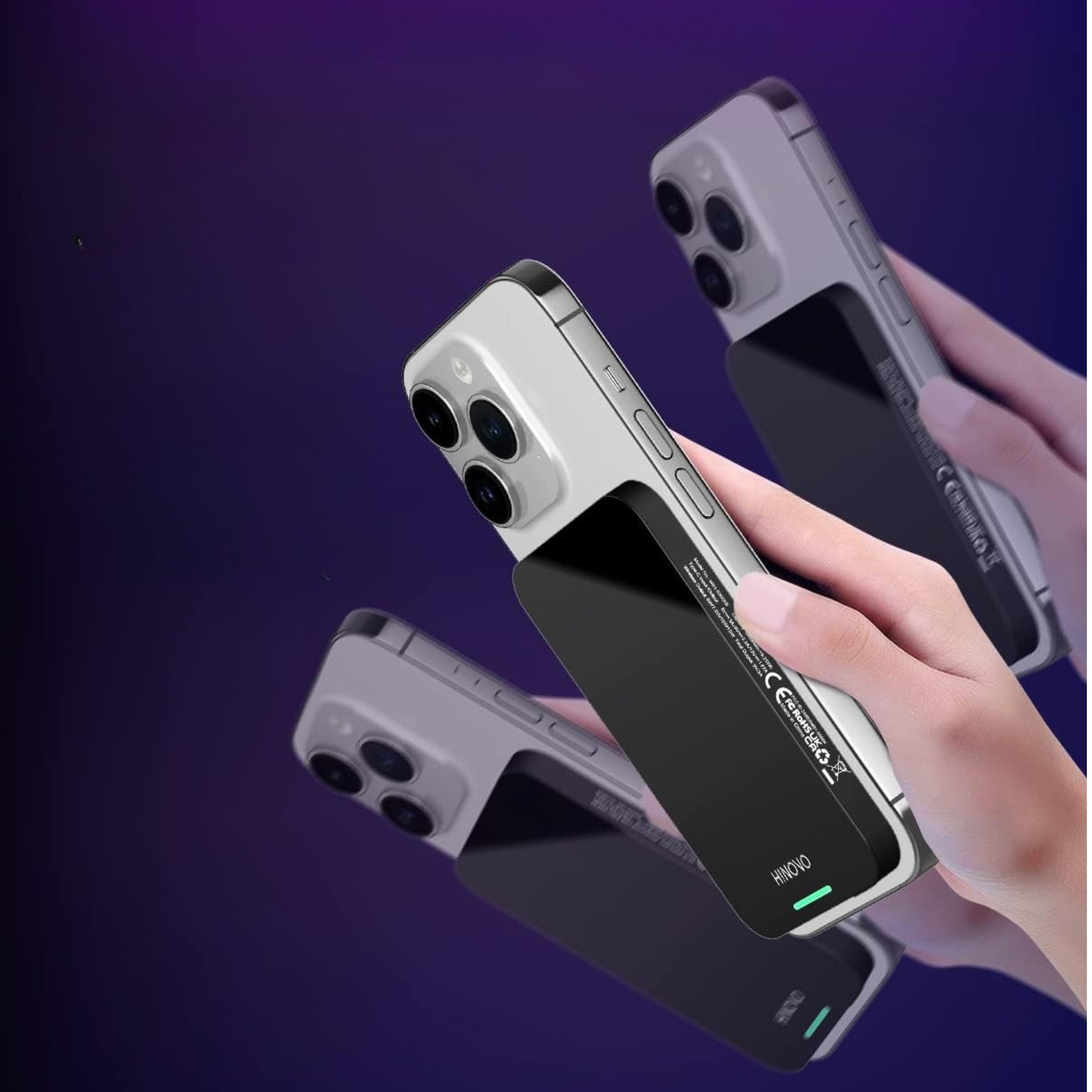 Power bank sans fil magnétique design moderne