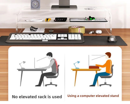 Rehausseur Écran en Acrylique Transparent pour Bureau