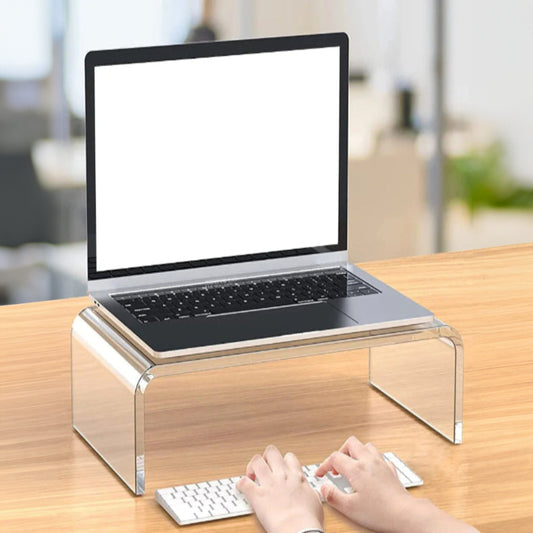 Rehausseur Écran en Acrylique Transparent pour Bureau