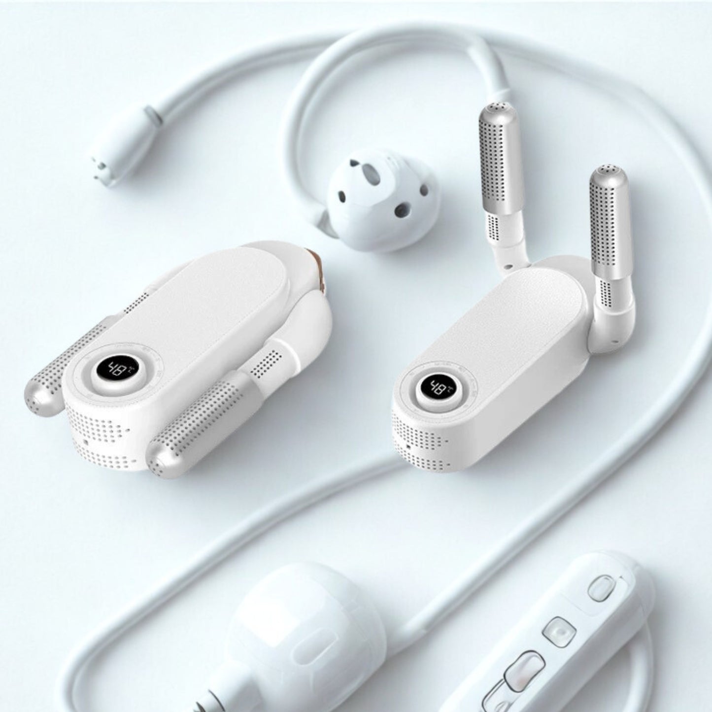 séchoir chaussures pliable UV anti‑odeur pour baskets et bottes