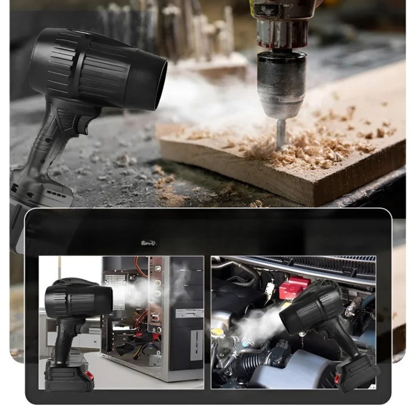 Souffleur turbo 33000 tr/min pour usage domestique