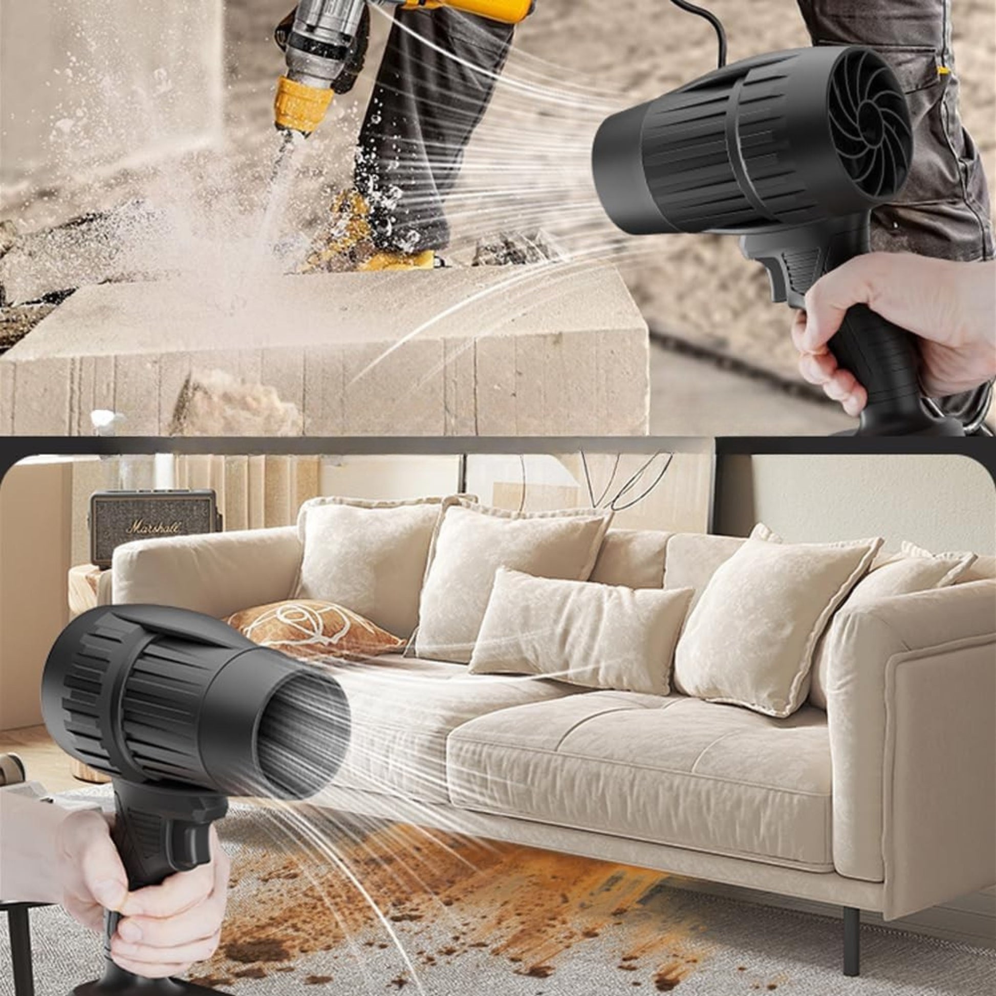 souffleur électrique portable feuilles poussière neige extérieur 