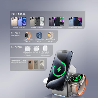 Chargeur magnétique sans fil pour bureau et voiture