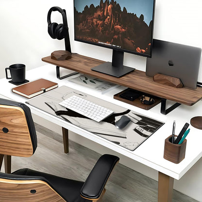 mousepad chat noir XXL pour gaming et bureau 