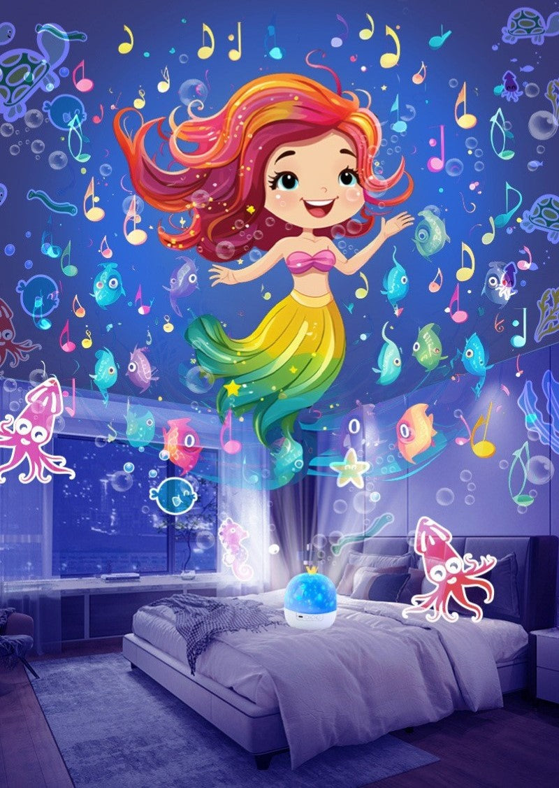 veilleuse projecteur LED rotative nuit étoilée lune